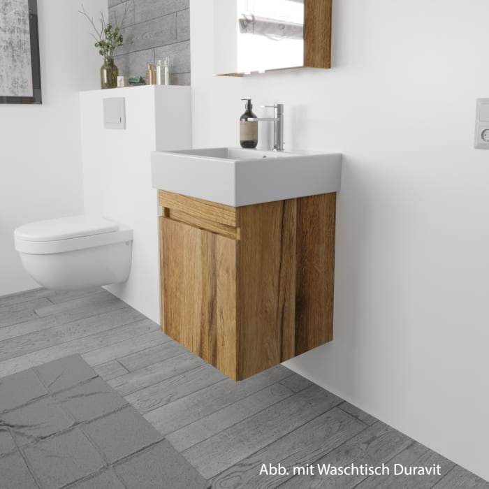 Lodge Waschtischunterschrank 40 cm mit 1 Tür, Anschlag rechts für Waschtisch Duravit Vero Air