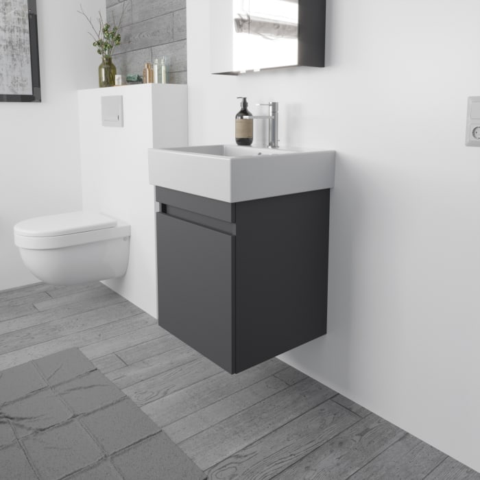 Lodge Waschtischunterschrank 46 cm mit 1 Tür, Anschlag rechts für Waschtisch Duravit Vero Air