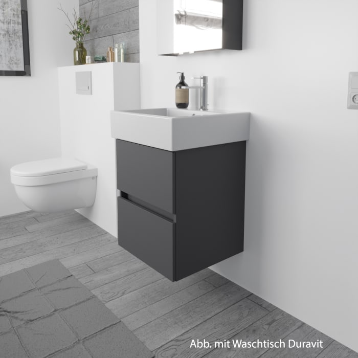 Lodge Waschtischunterschrank 56 cm mit 2 Auszügen für Waschtisch Villeroy & Boch Avento