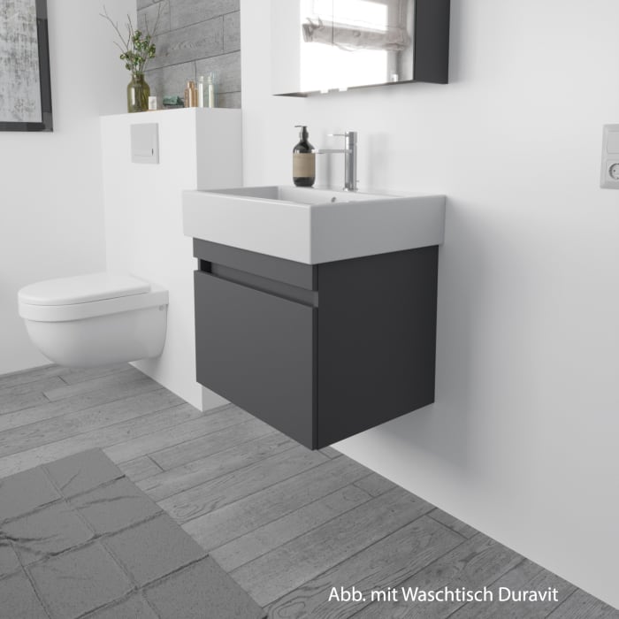 Lodge Waschtischunterschrank 58 cm mit 1 Auszug für Waschtisch Geberit Renova