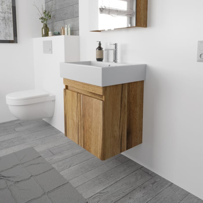 Lodge Waschtischunterschrank 56 cm mit 2 Türen für Waschtisch Duravit Vero Air