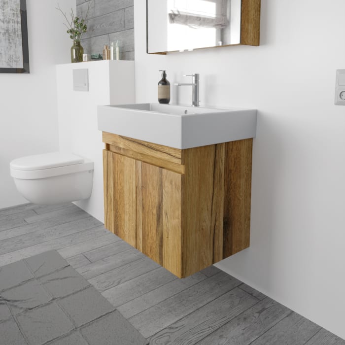 Lodge Waschtischunterschrank 66 cm mit 2 Türen für Waschtisch Duravit Vero Air