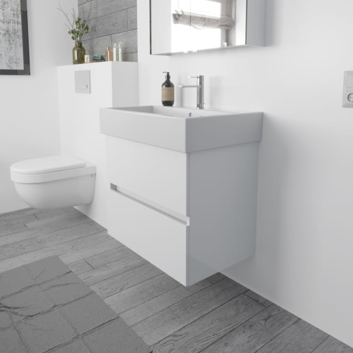 Lodge Waschtischunterschrank 66 cm mit 2 Auszügen für Waschtisch Duravit Vero Air