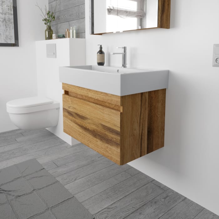 Lodge Waschtischunterschrank 76 cm mit 1 Auszug für Waschtisch Duravit Vero Air
