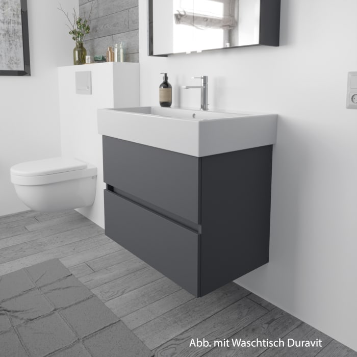 Lodge Waschtischunterschrank 76 cm mit 2 Auszügen für Waschtisch Villeroy & Boch Avento