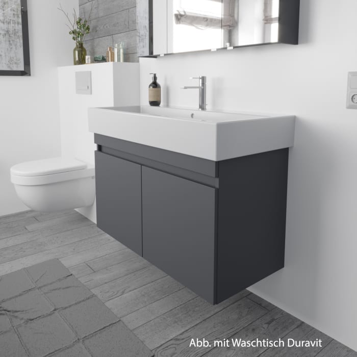 Lodge Waschtischunterschrank 98 cm mit 2 Türen für Waschrisch Geberit Renova