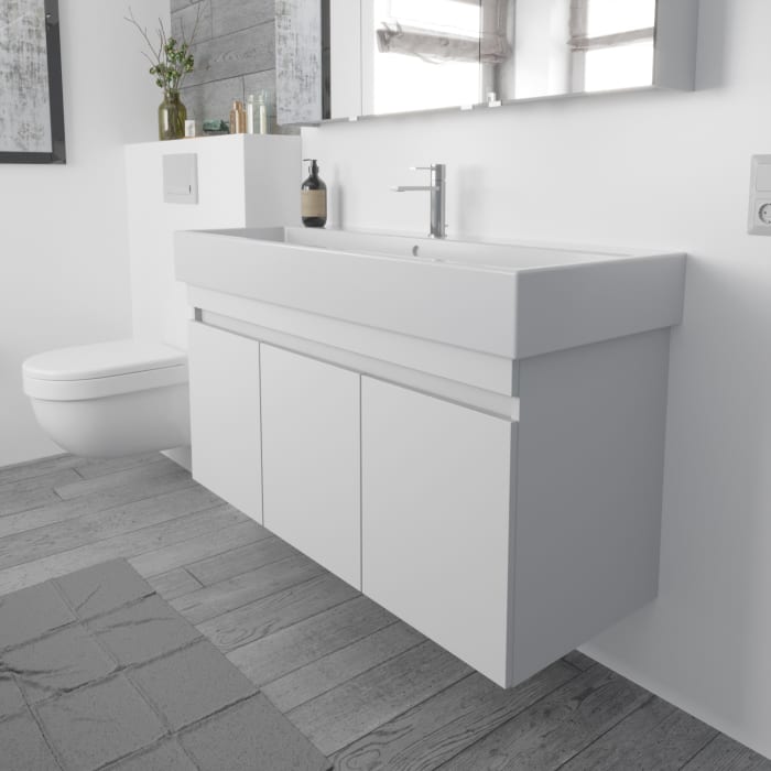 Lodge Waschtischunterschrank 115 cm mit 3 Türen für Waschtisch Duravit Vero Air