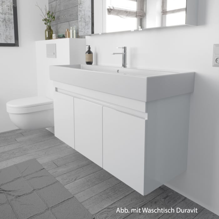 Lodge Waschtischunterschrank 120 cm mit 3 Türen für Waschtisch Duravit ME by Stark