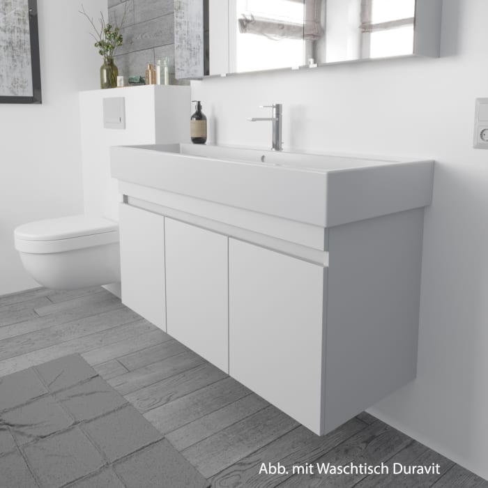 Lodge Waschtischunterschrank 120 cm mit 3 Türen für Waschtisch Duravit ME by Stark