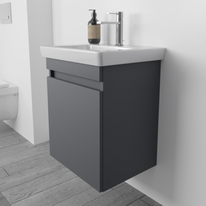 Lodge Waschtischunterschrank 45 cm mit 1 Tür, Anschlag links für Waschtisch Villeroy & Boch Subway 2.0