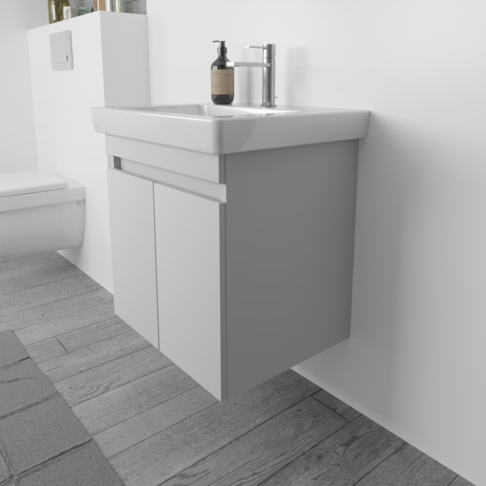 Lodge Waschtischunterschrank 54 cm mit 2 Türen für Waschtisch Villeroy & Boch Subway 2.0
