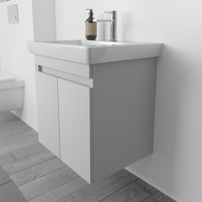 Lodge Waschtischunterschrank 54 cm mit 2 Türen für Waschtisch Villeroy & Boch Subway 2.0