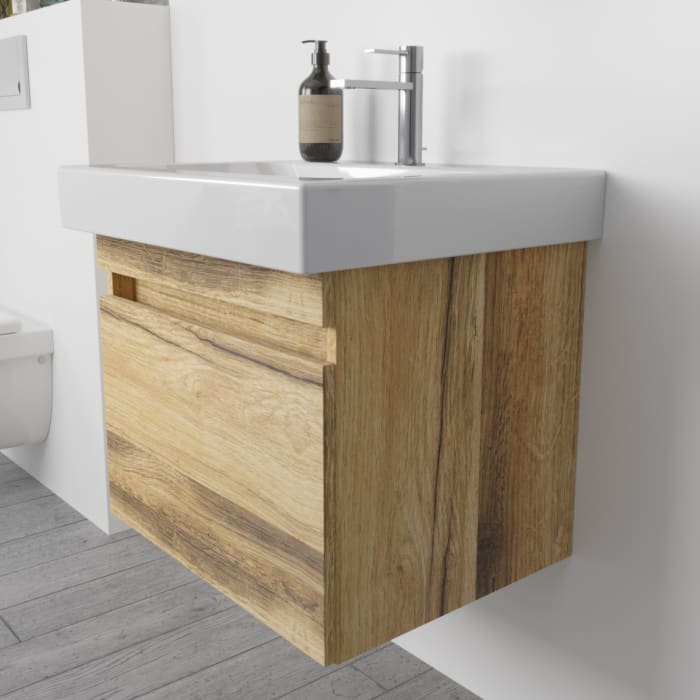 Lodge Waschtischunterschrank 55 cm mit 1 Auszug für Waschtisch Geberit iCon