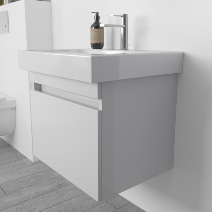 Lodge Waschtischunterschrank 55 cm mit 1 Auszug für Waschtisch Geberit iCon