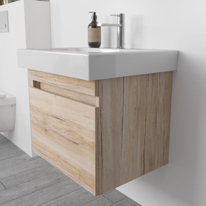 Lodge Waschtischunterschrank 55 cm mit 1 Auszug für Waschtisch Geberit iCon