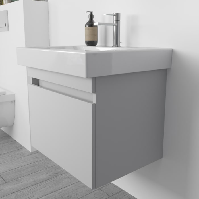 Lodge Waschtischunterschrank 55 cm mit 1 Auszug für Waschtisch Geberit iCon