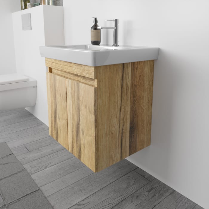 Lodge Waschtischunterschrank 60 cm mit 2 Türen für Waschtisch Villeroy & Boch Subway 2.0