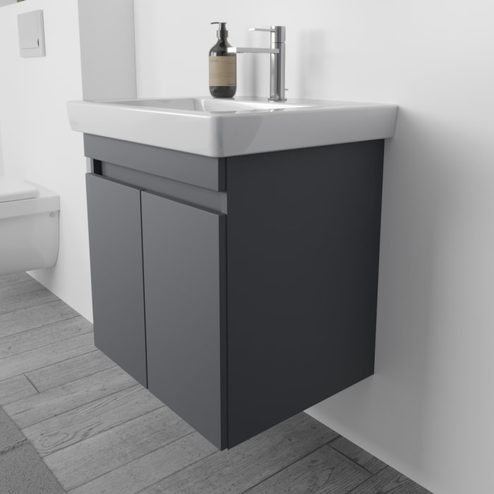 Lodge Waschtischunterschrank 60 cm mit 2 Türen für Waschtisch Villeroy & Boch Subway 2.0