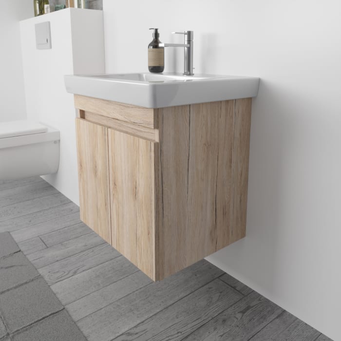 Lodge Waschtischunterschrank 60 cm mit 2 Türen für Waschtisch Villeroy & Boch Subway 2.0