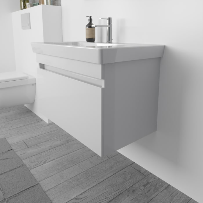 Lodge Waschtischunterschrank 75 cm mit 1 Auszug für Waschtisch Villeroy & Boch Subway 2.0