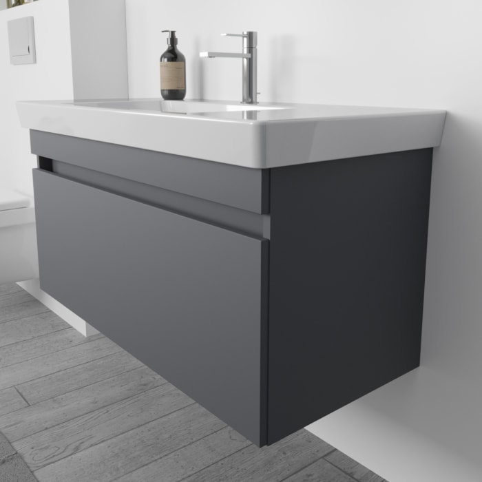 Lodge Waschtischunterschrank 95 cm mit 1 Auszug für Waschtisch Villeroy & Boch Subway 2.0