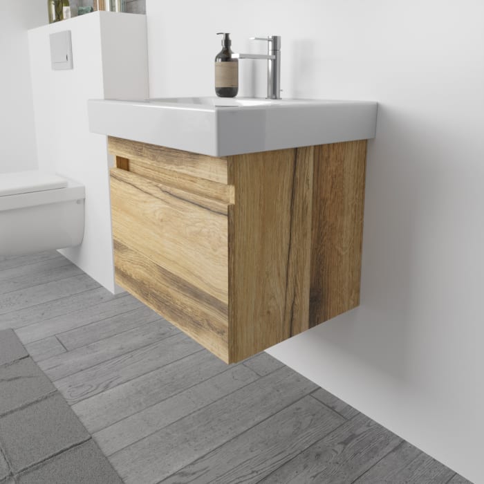 Lodge Waschtischunterschrank 70 cm mit 1 Auszug für Waschtisch Geberit iCon