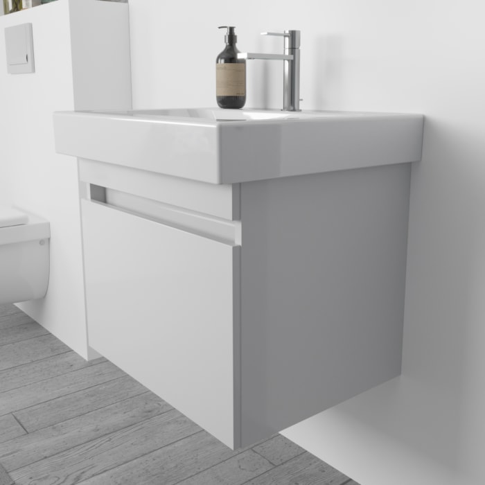 Lodge Waschtischunterschrank 70 cm mit 1 Auszug für Waschtisch Geberit iCon