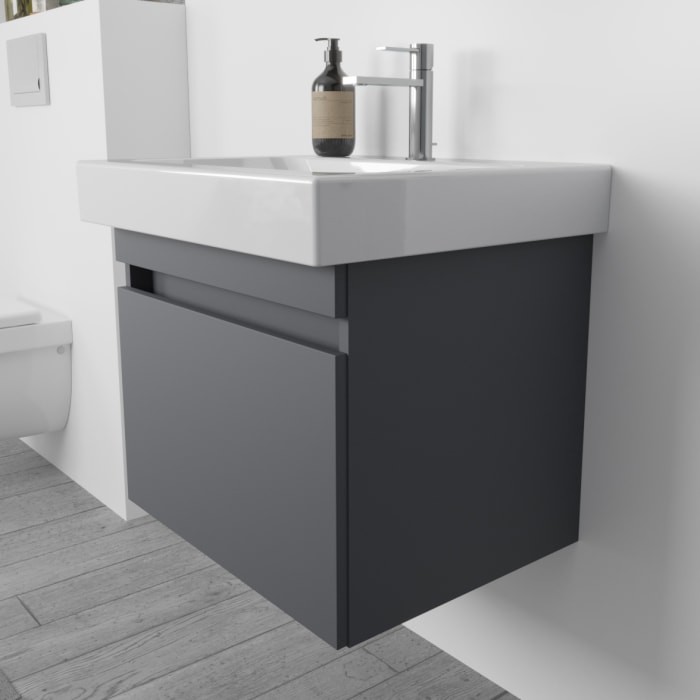 Lodge Waschtischunterschrank 70 cm mit 1 Auszug für Waschtisch Geberit iCon