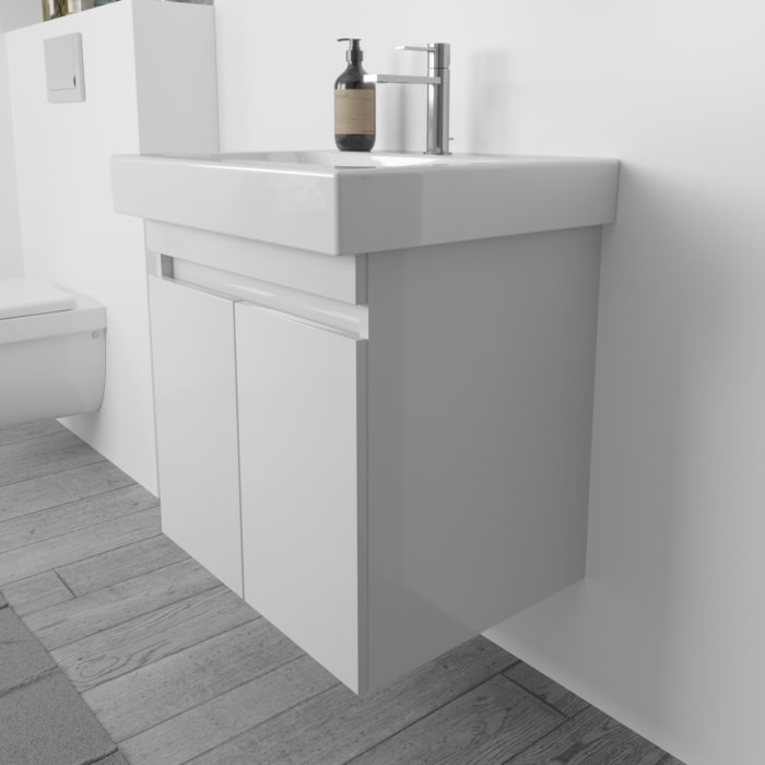 Lodge Waschtischunterschrank 70 cm mit 2 Türen für Waschtisch Geberit iCon