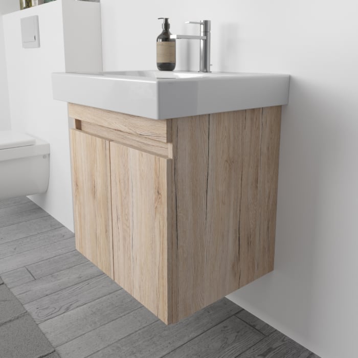 Lodge Waschtischunterschrank 70 cm mit 2 Türen für Waschtisch Geberit iCon