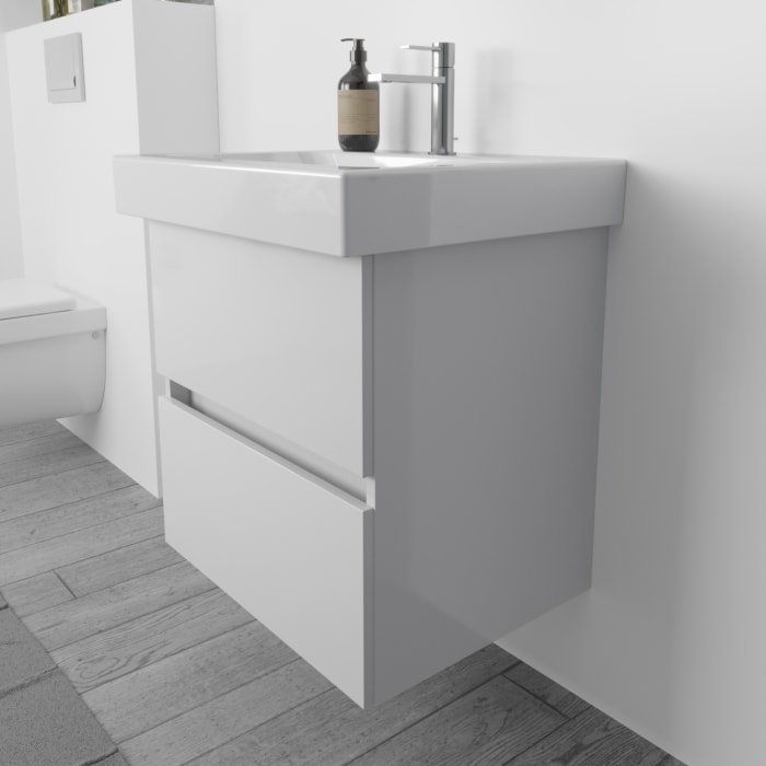 Lodge Waschtischunterschrank 70 cm mit 2 Auszügen für Waschtisch Geberit iCon