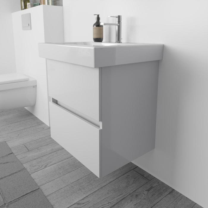 Lodge Waschtischunterschrank 70 cm mit 2 Auszügen für Waschtisch Geberit iCon