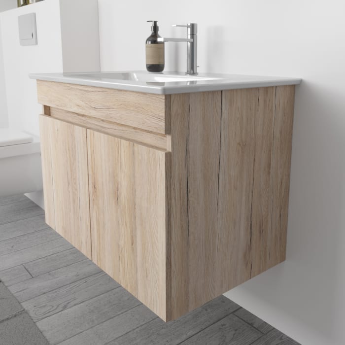 Lodge Waschtischunterschrank 76 cm mit  2 Türen für Waschtisch Villeroy & Boch Venticello