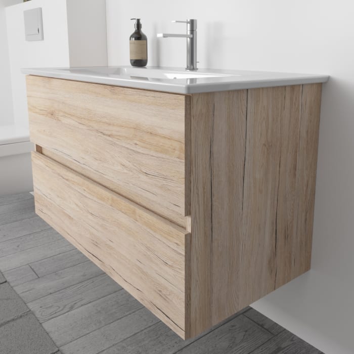 Lodge Waschtischunterschrank 96 cm mit 2 Auszügen für Waschtisch Villeroy & Boch Venticello