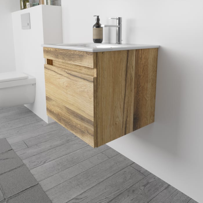 Lodge Waschtischunterschrank 53 cm mit 1 Auszug für Waschtisch Geberit Renova