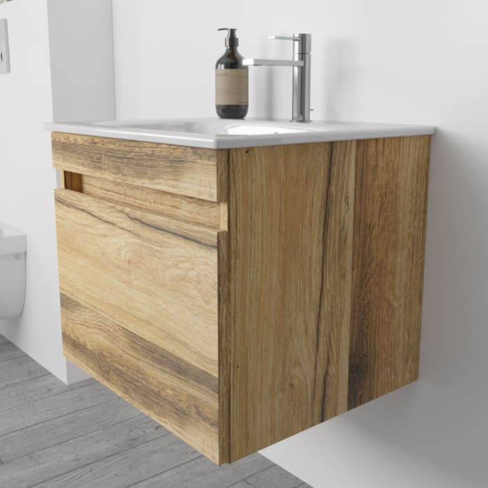 Lodge Waschtischunterschrank 58 cm mit 1 Auszug für Waschtisch Geberit Renova