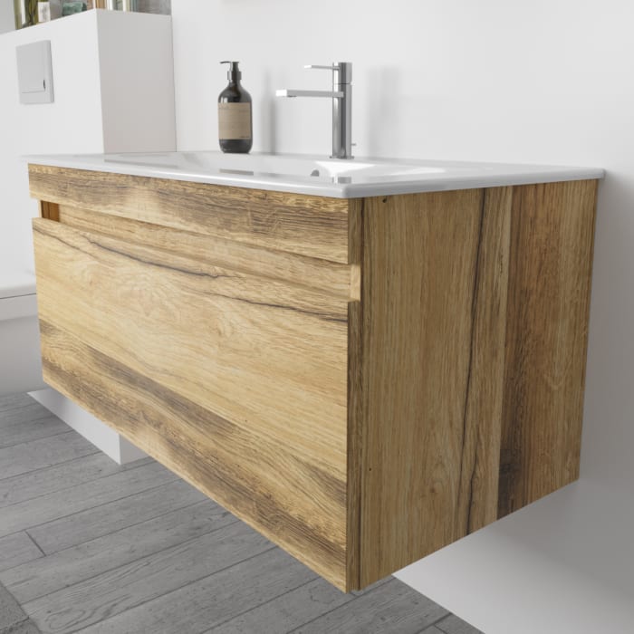 Lodge Waschtischunterschrank 98 cm mit 1 Auszug für Waschtisch Geberit Renova