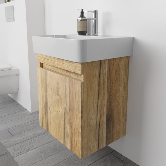 Lodge Waschtischunterschrank 50 cm mit 1 Tür Anschlag rechts für Waschtisch LAUFEN Val