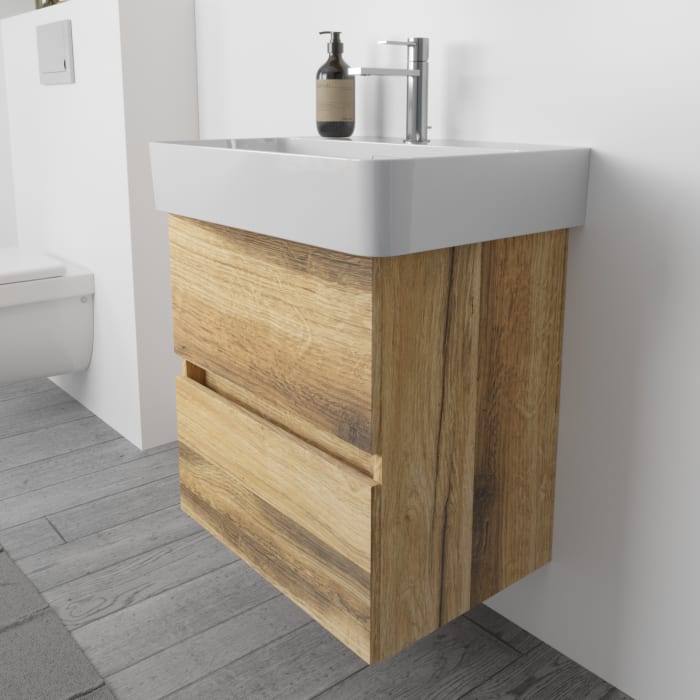 Lodge Waschtischunterschrank 54 cm mit 2 Auszügen für Waschtisch LAUFEN Val