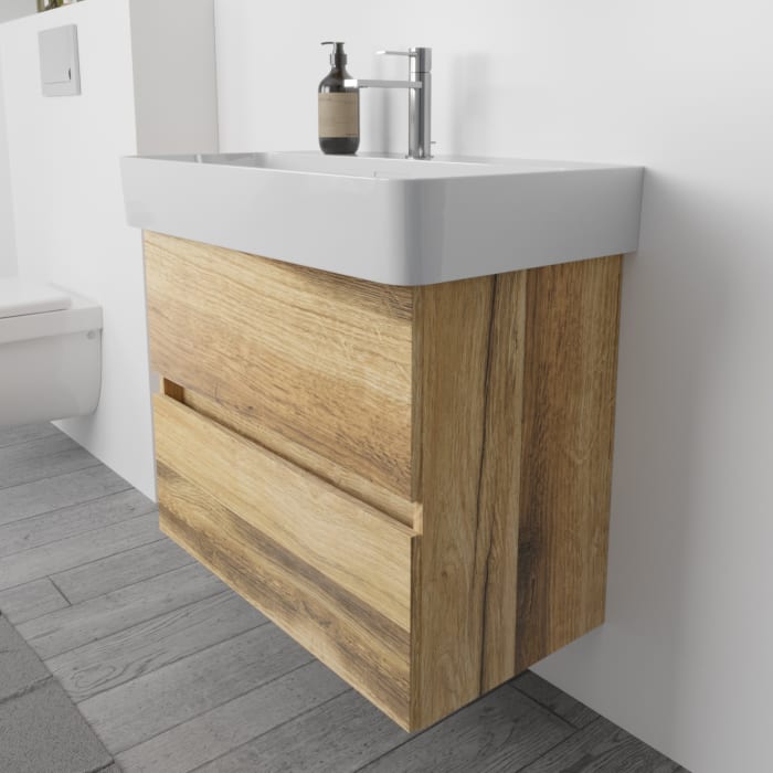 Lodge Waschtischunterschrank 70 cm mit 2 Auszügen für Waschtisch LAUFEN Val