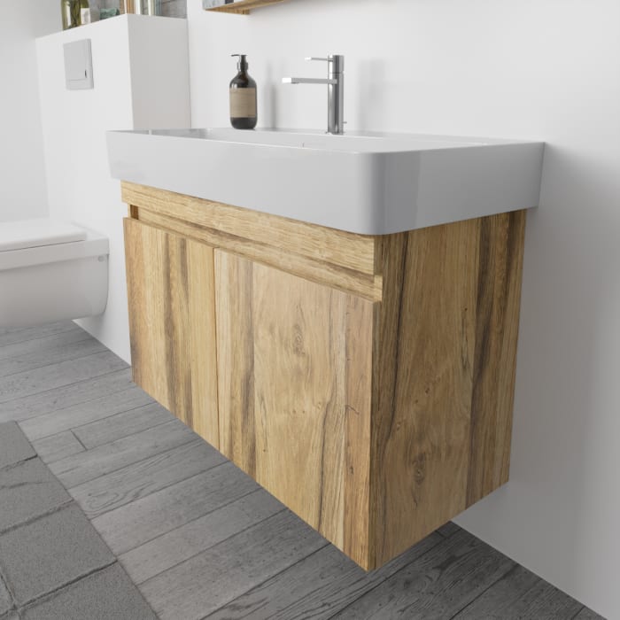 Lodge Waschtischunterschrank 90 cm mit 2 Türen für Waschtisch LAUFEN Val