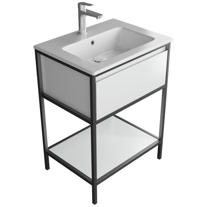 Loft 2.0 Waschtisch mit Unterschrank 60 cm, mit Metallgestell