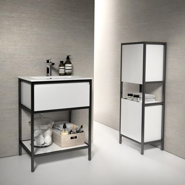 Loft 2.0 Waschtisch mit Unterschrank 60 cm, mit Metallgestell