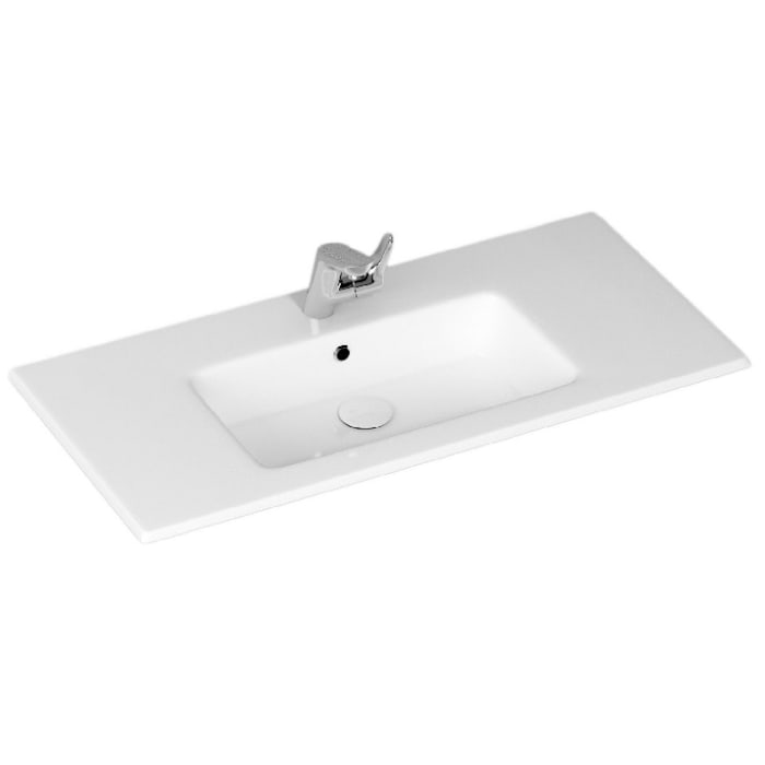 Loft 2.0 Waschtisch mit Unterschrank 100 cm, mit Holzgestell