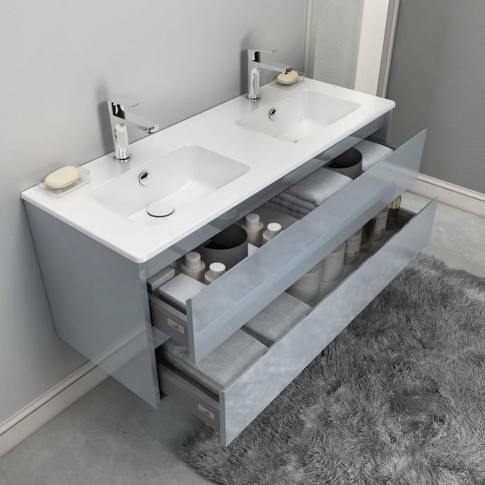 Loft Waschtisch mit Unterschrank 120 cm, 2 Auszüge