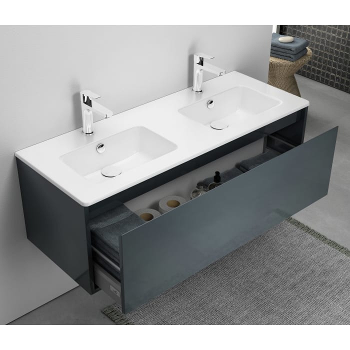 Loft Waschtisch mit Unterschrank 120 cm, 1 Auszug