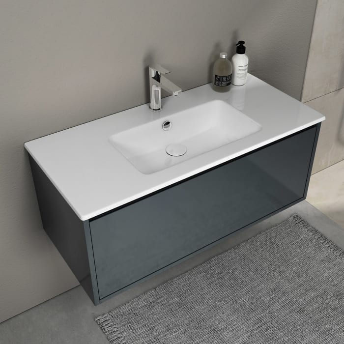 Loft Waschtisch mit Unterschrank 100 cm, 1 Auszug