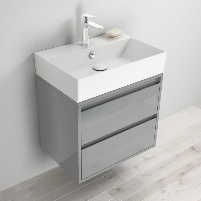 Pure 2.0 Waschtisch mit Unterschrank 60 cm mit 2 Auszügen