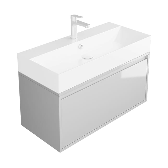 Pure 2.0 Waschtischunterschrank 90 cm mit 1 Auszug