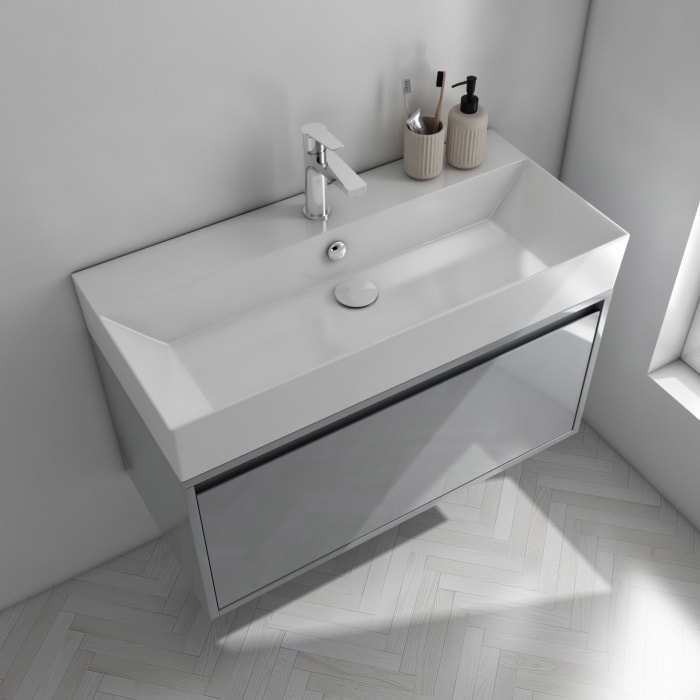 Pure 2.0 Waschtischunterschrank 90 cm mit 1 Auszug